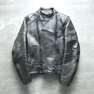 Vintage Vanson Leather Double Riders Jacket Semi Double Moto USA 40 Heavy
